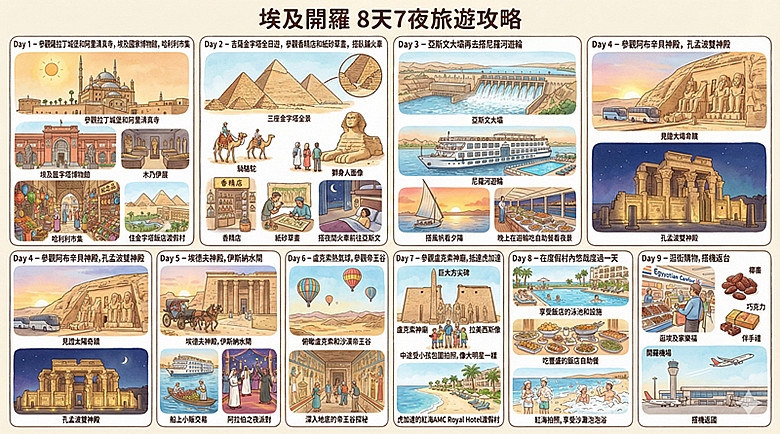 埃及旅遊懶人包｜花5萬遊埃及玩甚麼?從尼羅河女兒到金字塔前騎駱駝
